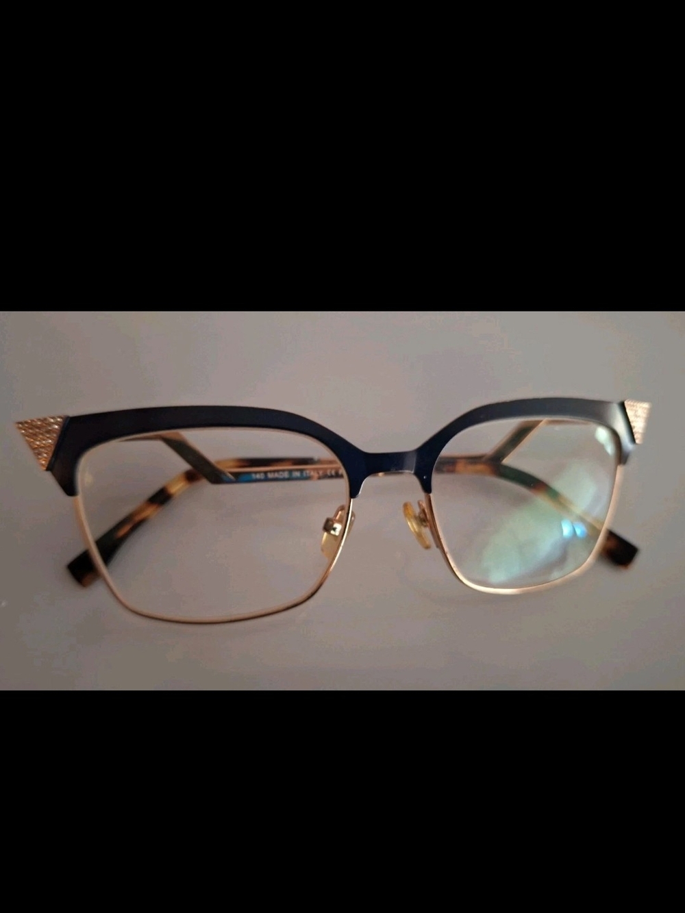Fendi FF 0061 705 Eyeglasses Frames 54-16-140 Italy Glamour Art Deco Designer - Picture 5 of 7